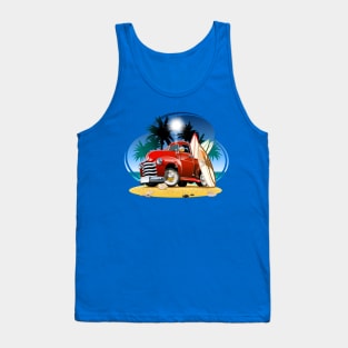 Cartoon retro pickup Tank Top